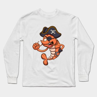 Pirate Shrimp Long Sleeve T-Shirt